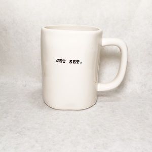 Classic Rae Dunn Ceramic Signature B&W Jetset Mug